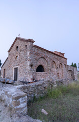 Old medieval Catholic church SHEN NDOUT, at cap of Rodon, Albania