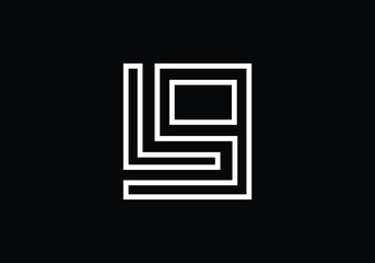 Lg letter logo monogram letter mark vector icon. - obrazy, fototapety, plakaty