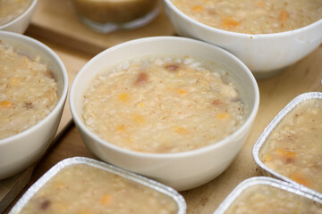 Traditional Turkish dessert ashure (Noah's Pudding)