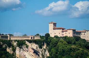 Fototapeta na wymiar Rocca di Angera, medieval castle of Lake Maggiore.Italy