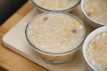 Traditional Turkish dessert ashure (Noah's Pudding)