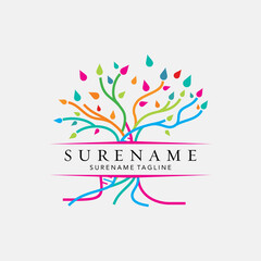 abstract green lab DNA tree logo inspiration vector icon illustration custom logo design custom logo design 