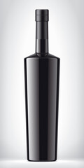 Obraz premium Bottle on background with Foil. 