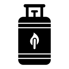 Vector Bio gas Glyph Icon Design