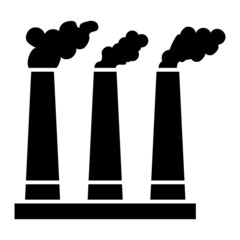 Vector Pollution Glyph Icon Design