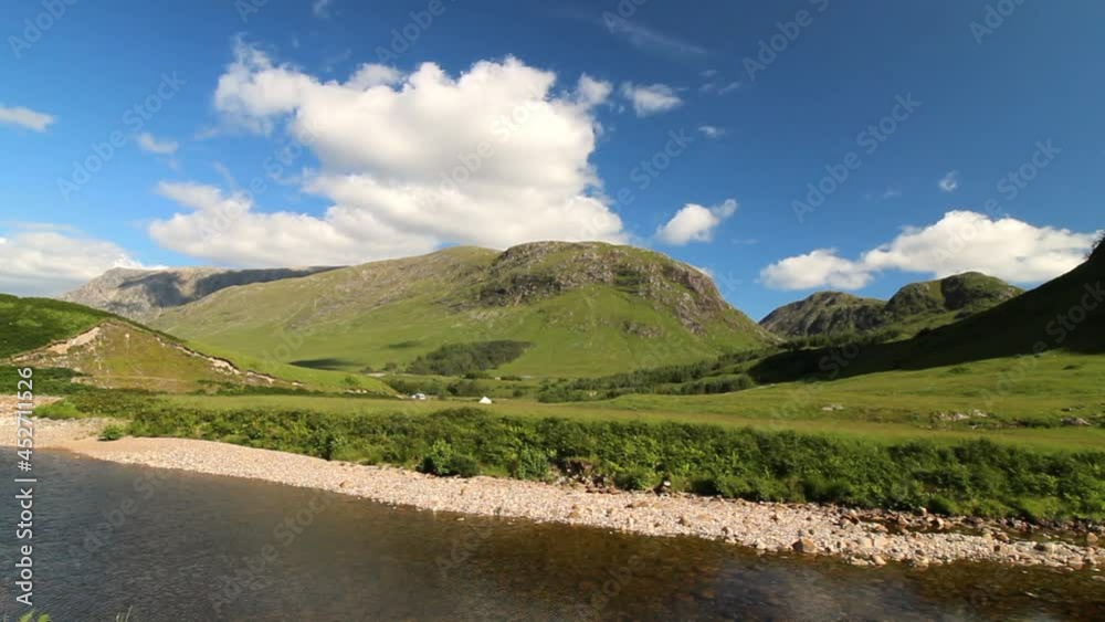 Canvas Prints scotland mounting ben navis,glen coe, fast motion