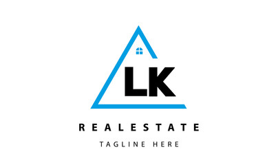 creative real estate LK latter logo vector