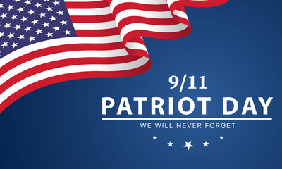 Patriot day USA Never forget 9.11 design poster - design Illustration