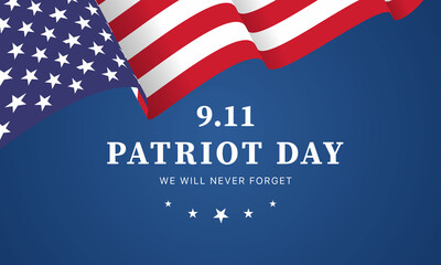 Patriot day USA Never forget 9.11 design poster - design Illustration