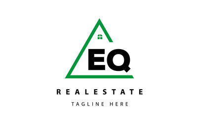 creative real estate EQ latter logo vector