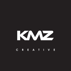 KMZ Letter Initial Logo Design Template Vector Illustration