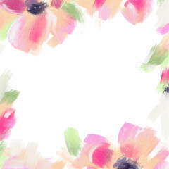 Obraz na płótnie Canvas Floral background with space for text.