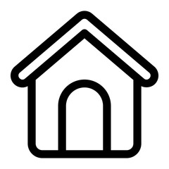 Home Line Icon Vector