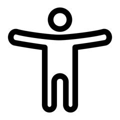 Man Line Icon Vector
