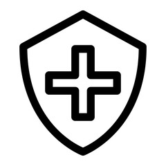 Shield Line Icon Vector