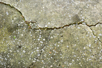 Crackrd on old concrete floor as texture background.