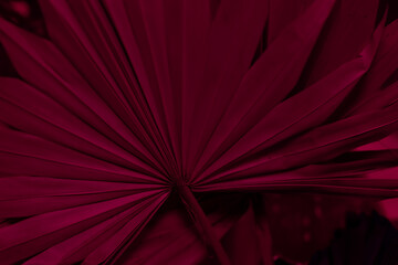 Decorative artificial natural paper sheet with geometric leaves flower rich dark red burgundy crimson color