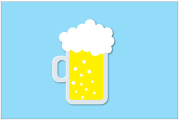 ビールジョッキのイラスト © lastpresent