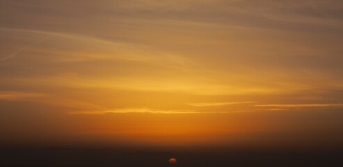 A magical orange morning sky