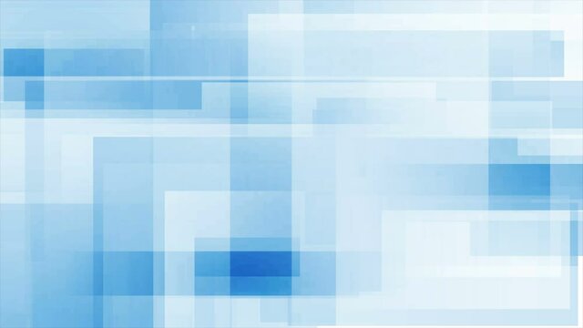 Abstract blue white hi-tech geometric minimal motion background. Seamless looping. Video animation Ultra HD 4K 3840x2160