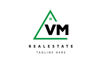  creative real estate VM latter logo vector