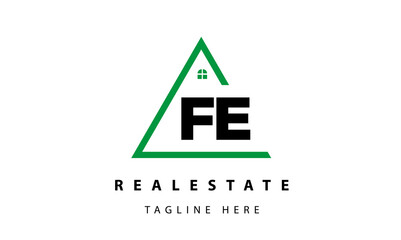  creative real estate FE latter logo vector