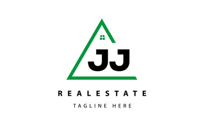 JJ creative real estate logo vector