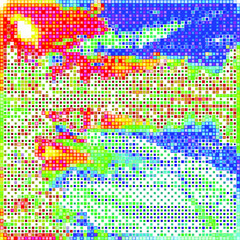 Creative mosaic pattern colored squares. Colored art festival abstract pixel background. RGB pattern. Mosaic colorful beautiful tiles. Modern art color pattern ornament decorative illustration.