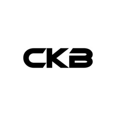 CKB letter logo design with white background in illustrator, vector logo modern alphabet font overlap style. calligraphy designs for logo, Poster, Invitation, etc.