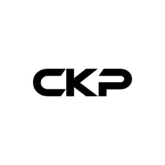 CKP letter logo design with white background in illustrator, vector logo modern alphabet font overlap style. calligraphy designs for logo, Poster, Invitation, etc.