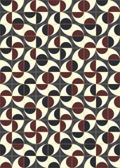 Abstract Geometric Pattern generative computational art illustration