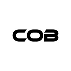 COB letter logo design with white background in illustrator, vector logo modern alphabet font overlap style. calligraphy designs for logo, Poster, Invitation, etc.