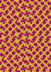 Abstract Geometric Pattern generative computational art illustration