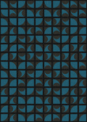 Abstract Geometric Pattern generative computational art illustration