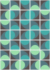 Abstract Geometric Pattern generative computational art illustration