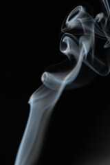 smoke on black background
