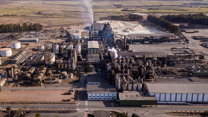 Complete industrial plant of sugar and ethanol plant.