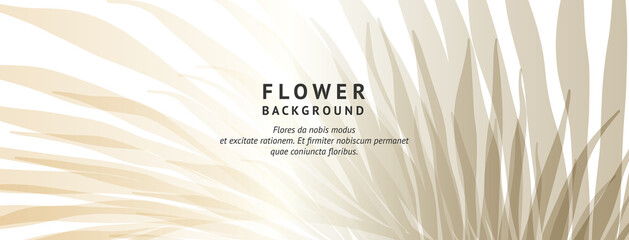 Modern floral background with tropical leaves. Trendy vector template. Good for cover, invitation, banner, poster, flyer, wedding backdrops, gift card , social media stories wallpaper  