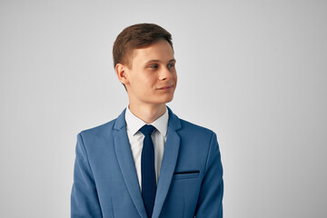 man with a jacket in a tie businessman Professional isolated background