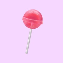 sweet pink bright delicious chupa chups, caramel candy