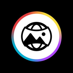 Camera Sphere - App Icon Button