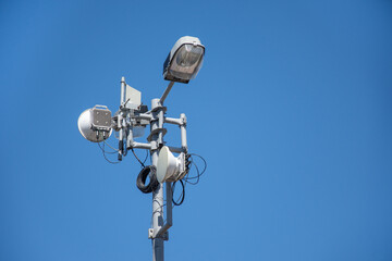 relay for mobile telephony  In Bistrita,Romania 2021 ,august   ,Outdoor surveillance  relay