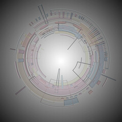 abstract background with circle  and light