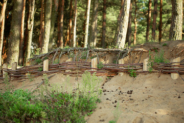 coastal fortifications on the city beach