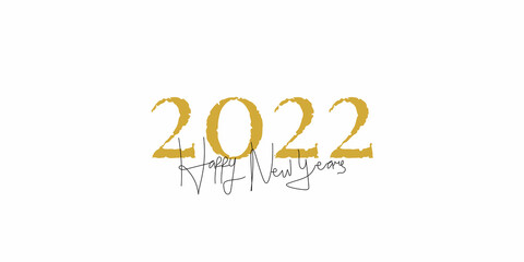 Obraz na płótnie Canvas Happy new year 2022 illustration template design 