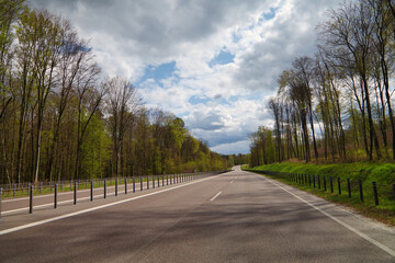 Fototapeta premium Polskie drogi lokalne.