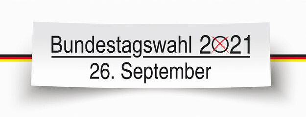 Bundestagswahl 2021 Deutsche Fahne