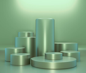 Stage display table background template mock up minimal composition 3d rendering