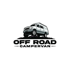 Obraz premium off orad camper van vehicle logo