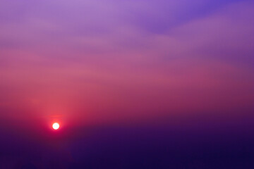 Sunset abstract rain color